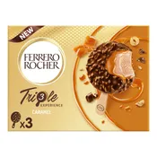 Glace bâtonnet Chocolat au Lait Noisette Caramel FERRERO ROCHER TRIPLE EXPERIENCE