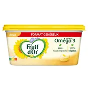 Margarine doux oméga 3 et 6 sans huile de palme FRUIT D'OR