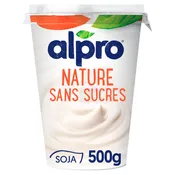 Dessert végétal soja nature sans sucres ajoutés ALPRO