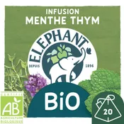 Infusion menthe thym bio ELEPHANT