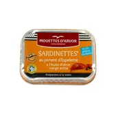 Sardinettes au piment d'Espelette et à l'huile d'olive LES MOUETTES D'ARVOR