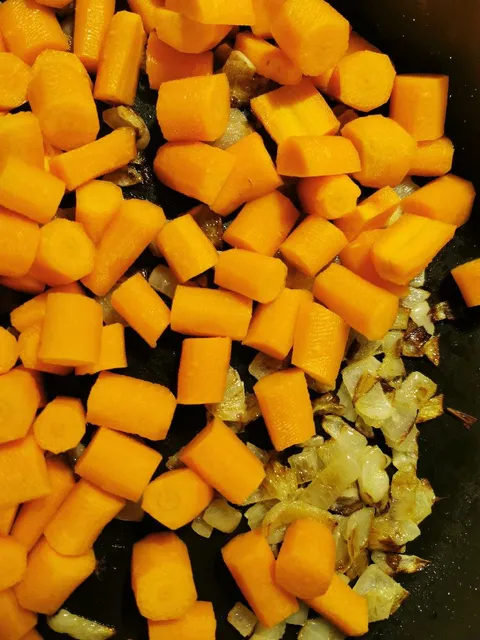 Des carottes zéro gaspi aux petits oignons  😊