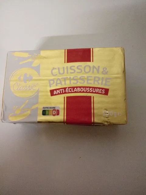 Produit Carrefour CLASSIC:beurre cuisson&Pâtisserie Anti-Eclaboussures