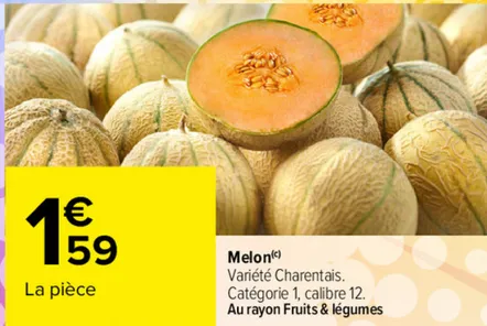 Les Exclus Du Week-End Melon à 1€59