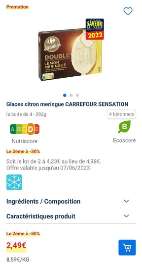 Glace different  gout - 3