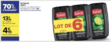 Tahiti douche en promotion