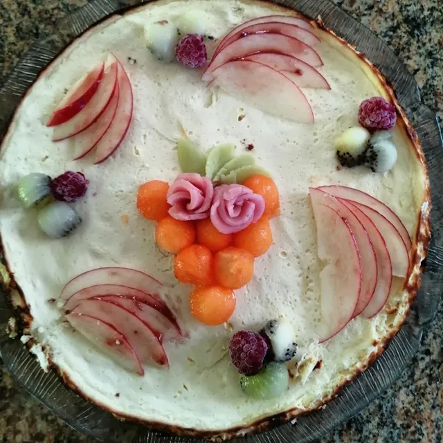 cheesecake léger au citron et fruits