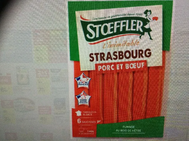 6 Saucisses de Strasbourg STOEFFLER promo 30% soit 2,09€