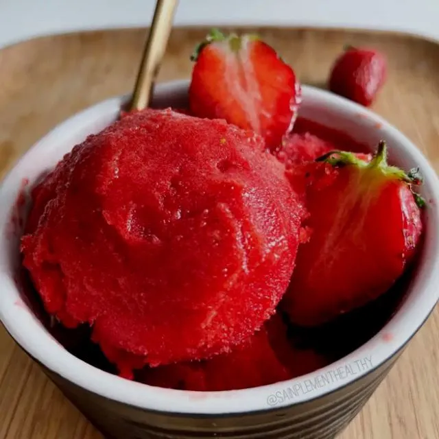 Sorbet fraise express