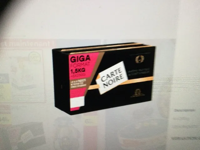 Café moulu Giga Format CARTE NOIRE 14,99€ les 6 paquets de 250 g