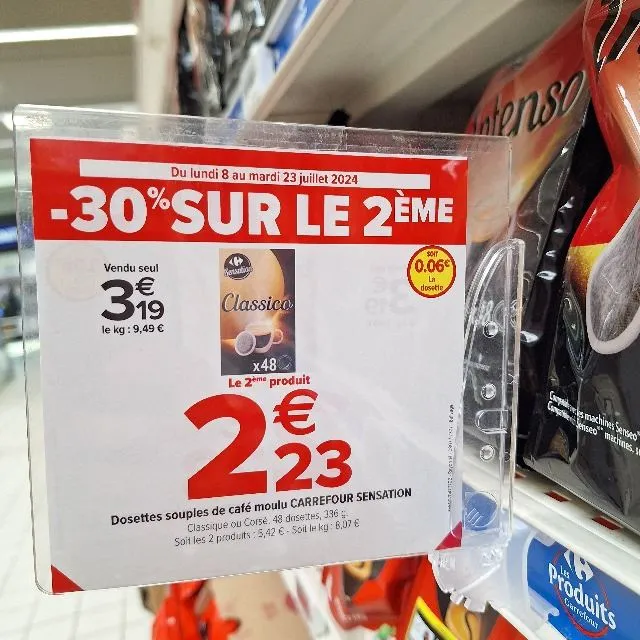 Dosettes souples - Carrefour Sensation