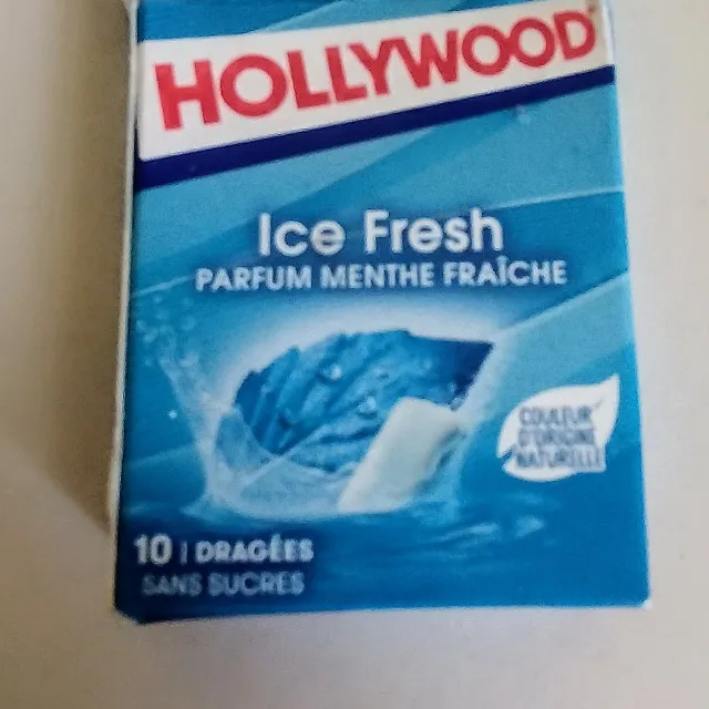 Chewing-gum à la menthe fraîche sans sucres Ice Fresh HOLLYWOOD