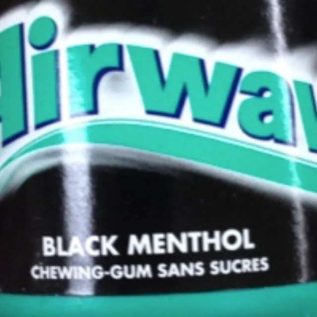 Chewing-gum sans sucres Black Menthol AIRWAVES