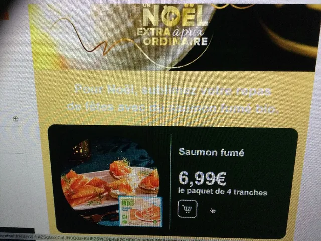 Saumon fumé CARREFOUR BIO 6,99€