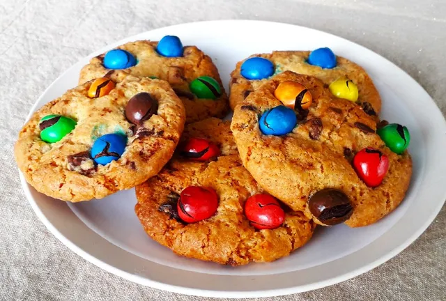 Cookies m&m's et pépites de chocolat