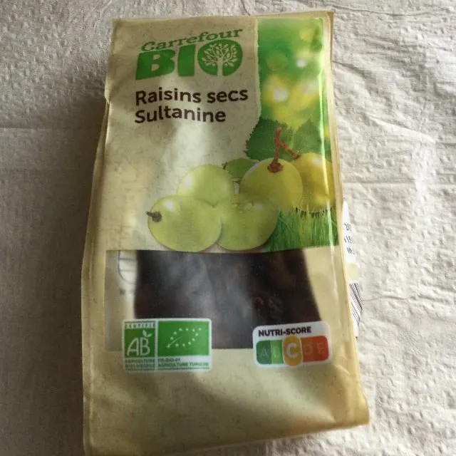 Raisins secs sultanines CARREFOUR BIO