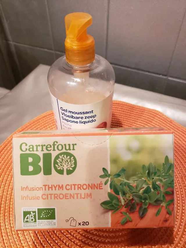 infusion bio carrefour thym citronné a tester