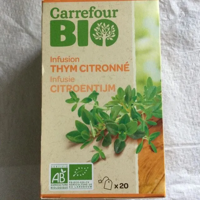 Infusion bio thym citron CARREFOUR BIO