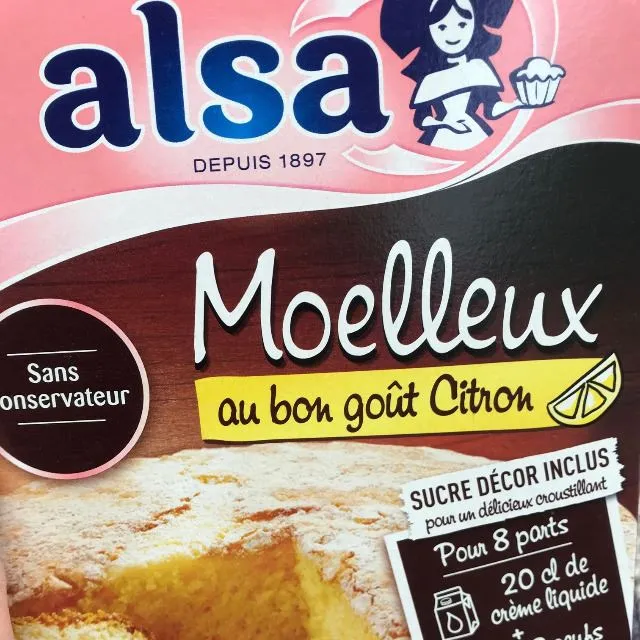Préparation gâteau Moelleux au Citron ALSA