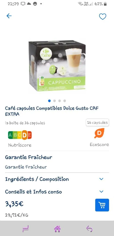 Capsules Carrefour compatible dolce gusto - 3