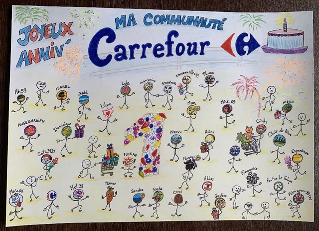 Joyeux anniversaire à la Communauté Carrefour et à ses membres 😉😊
