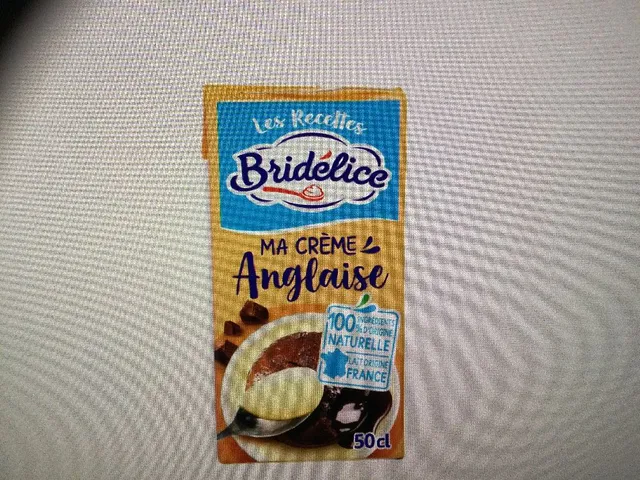 Crème Anglaise BRIDELICE 1,99€ le 2ème à -50%