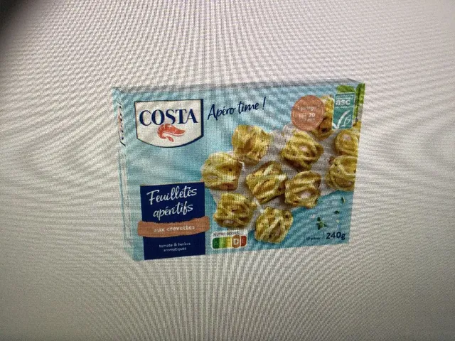Feuilletés aux crevettes COSTA