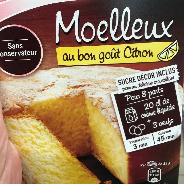 Préparation gâteau Moelleux citron ALSA