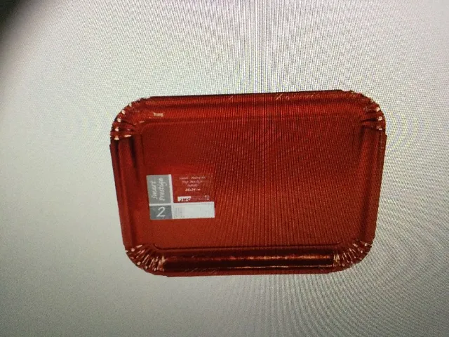 2 Plateaux  SMART en carton rouge 26x34 cm 1,95€ le 2ème à -40%