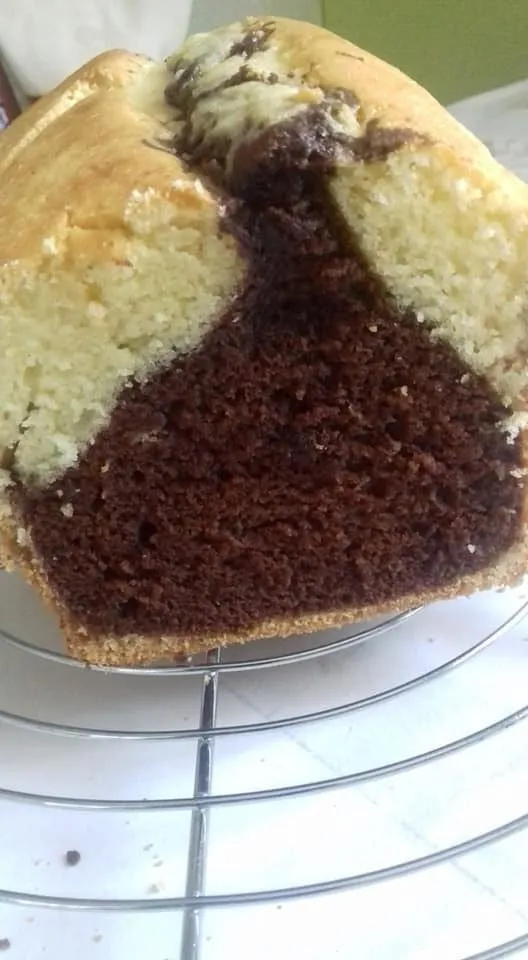 Cake marbré sans beurre - 2