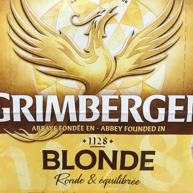 Bière blonde GRIMBERGEN