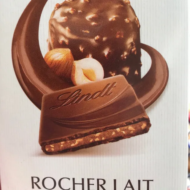 Tablette de chocolat Lait Praliné Rocher CREATION LINDT