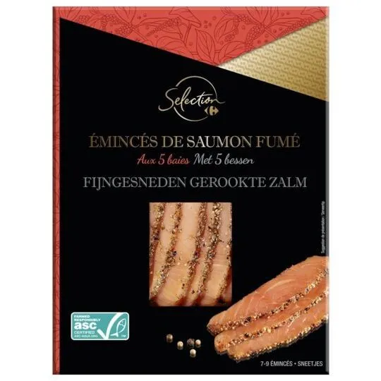Émincer de saumon fumé Carrefour