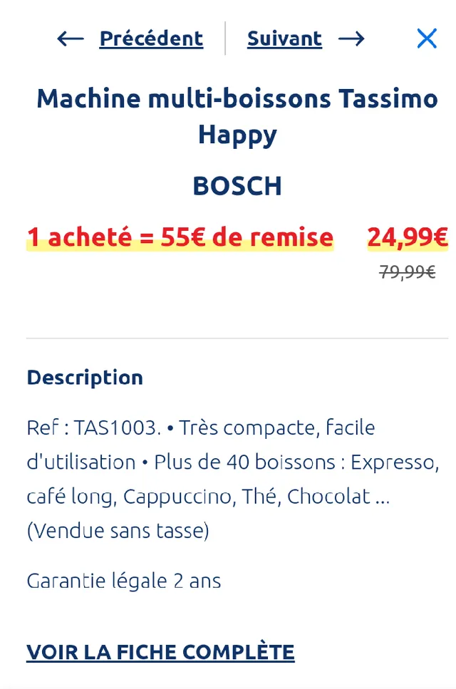 ☕☕Une belle promotion -50€ - 2