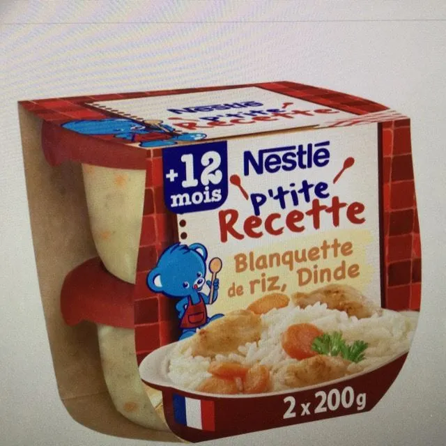 Plat Bébé Blanquette riz dinde NESTLE
