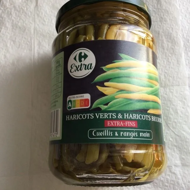 Haricots verts et beurre extra fins CARREFOUR EXTRA