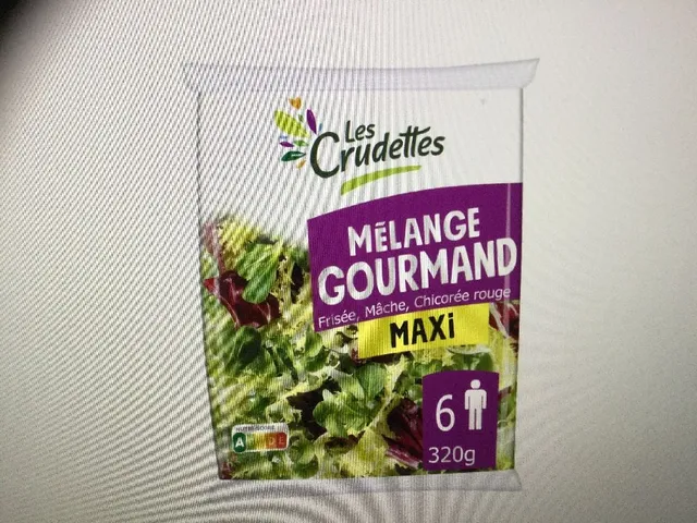 Salade mélange Gourmand LES CRUDETTES 2,99€ le 2ème à -68%