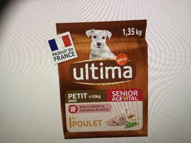 Croquettes pour chien Senior mini au poulet ULTIMA 5,99€ le 2ème à -50%