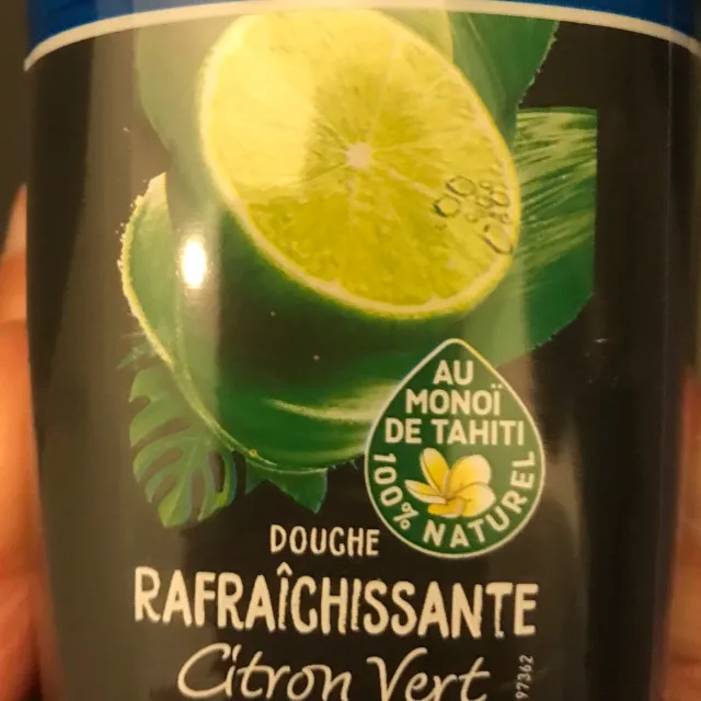 Gel de douche rafraîchissante citron vert monoï TAHITI