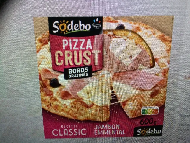 Le 2ème à -68% sur Pizza Crust Bords Gratinés SODEBO