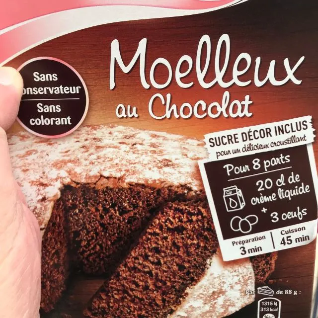 Préparation gâteau Moelleux chocolat Prêt à Cuire ALSA