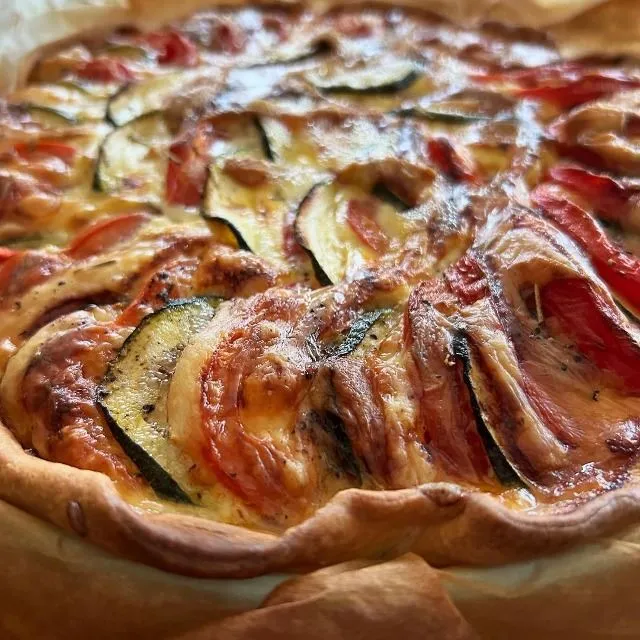 Tarte aux légumes de saison