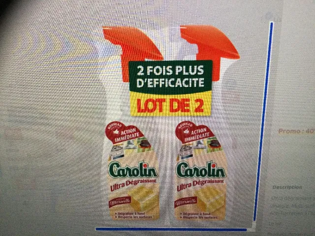 Spray nettoyant Ménager CAROLIN promo 40% soit 2,82€