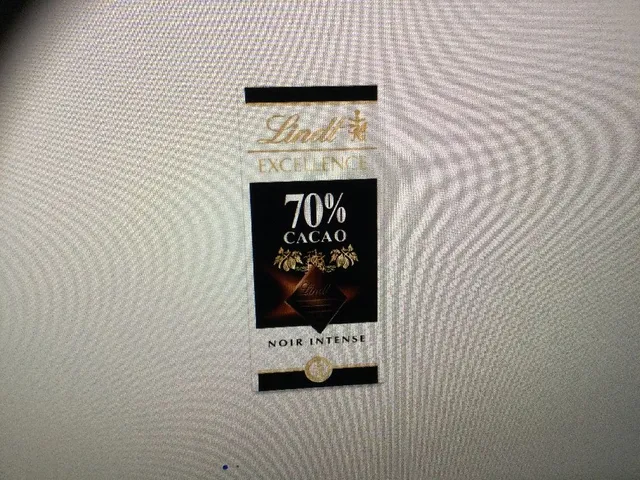 Tablette de chocolat noir 70% LINDT PROMO :