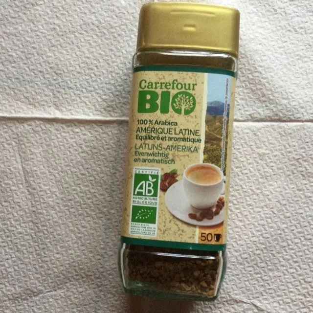 CAFÉ soluble 100% Arabica CARREFOUR BIO