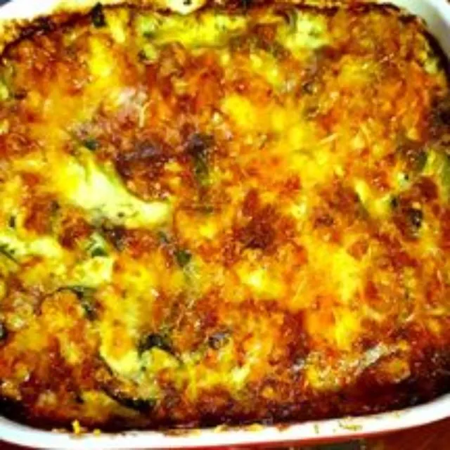 Gratin de courgettes facile.