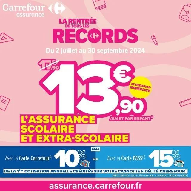 Préparez la rentrée scolaire avec Carrefour Assurance 🎒✏️