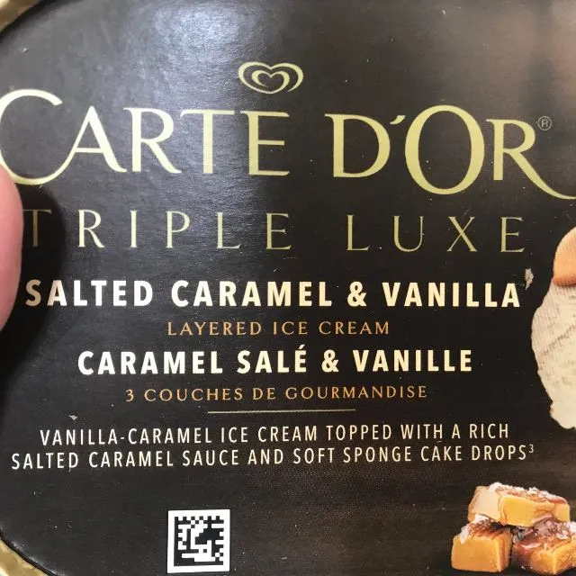 Glace Triple Luxe Vanille & Caramel Salé CARTE D'OR