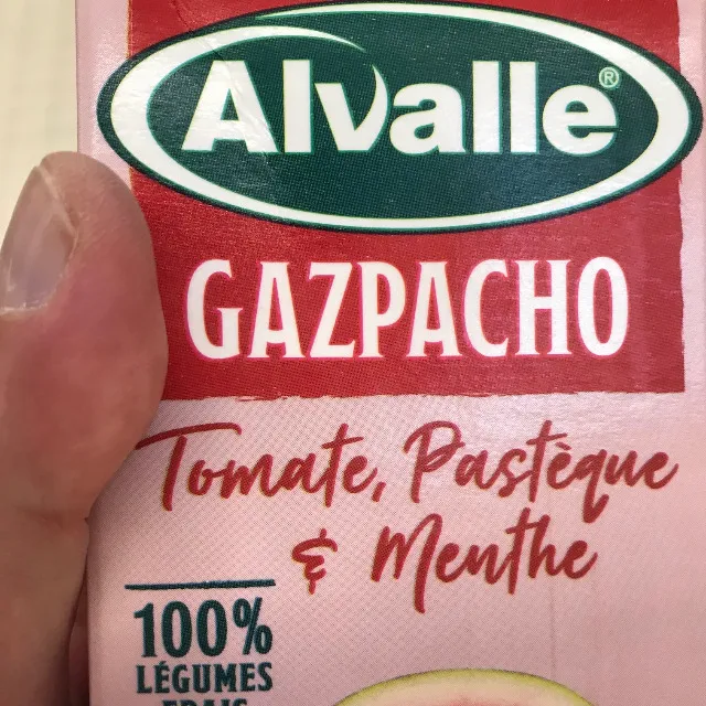 Gazpacho tomate, pastèque & menthe ALVALLE