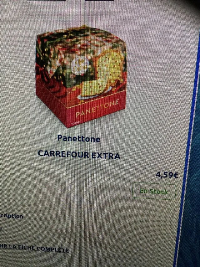 Pannetone CARREFOUR EXTRA 4,59€ 1 kilo